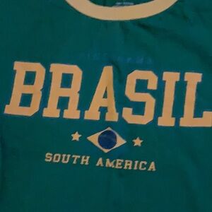 Green and Yellow Brasil T-Shirt